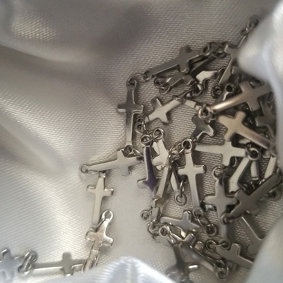 Stainless Steel Cross Necklace - Picture 5 of 7